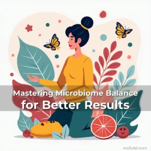 Artistic representation for Mastering Microbiome Balance for Better Results