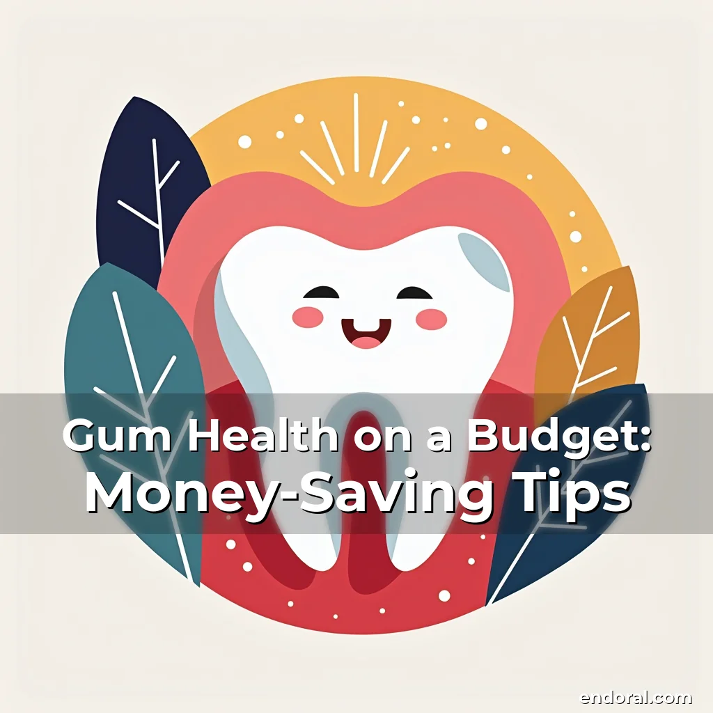 Artistic representation for Gum Health on a Budget: Money-Saving Tips