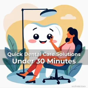 Artistic representation for Quick Dental Care Solutions Under 30 Minutes