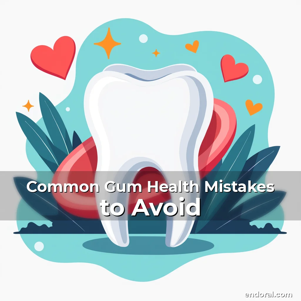 Artistic representation for Common Gum Health Mistakes to Avoid