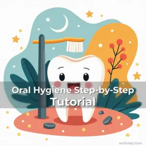 Artistic representation for Oral Hygiene Step-by-Step Tutorial