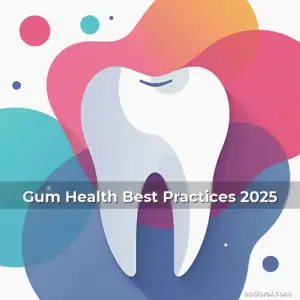 Artistic representation for Gum Health Best Practices 2025