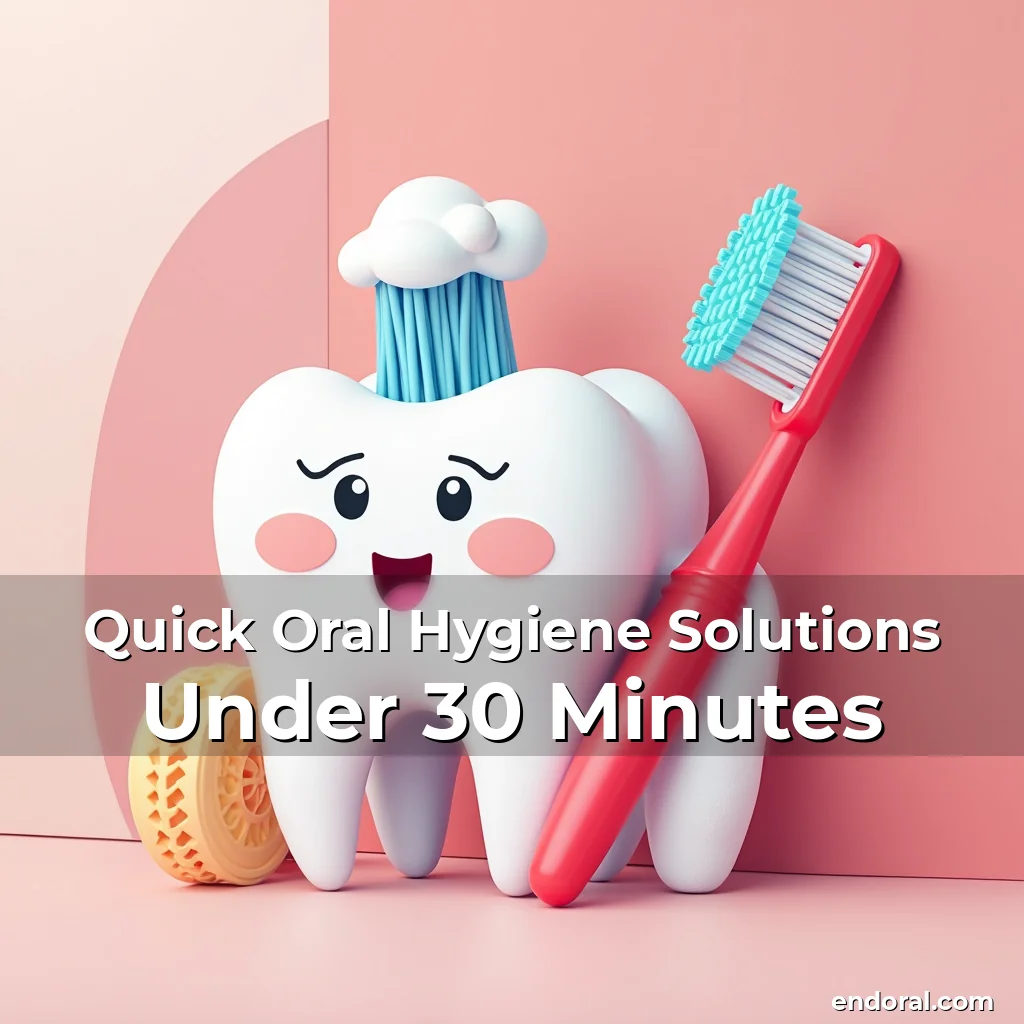 Artistic representation for Quick Oral Hygiene Solutions Under 30 Minutes