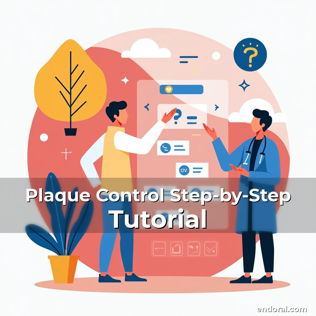 Artistic representation for Plaque Control Step-by-Step Tutorial