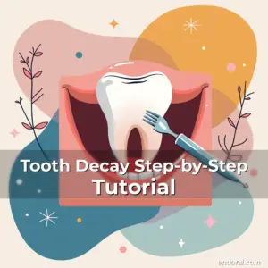 Artistic representation for Tooth Decay Step-by-Step Tutorial