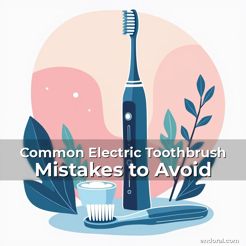 Artistic representation for Common Electric Toothbrush Mistakes to Avoid