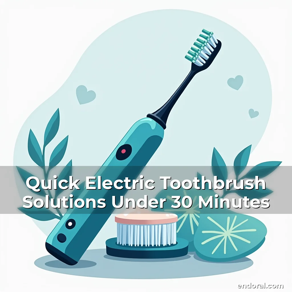 Artistic representation for Quick Electric Toothbrush Solutions Under 30 Minutes